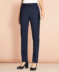 Brooks Brothers Women Tapered Stretch Wool Trousers