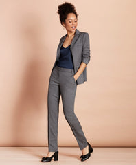 Brooks Brothers Women Slim-Fit Pinstripe Stretch Wool Pants