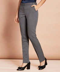 Brooks Brothers Women Slim-Fit Pinstripe Stretch Wool Pants