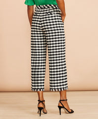 Brooks Brothers Women Gingham Boucle Cropped Pants