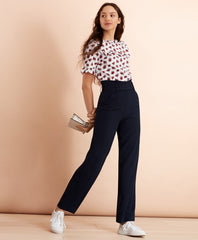 Brooks Brothers Women Floral-Print Cotton Sateen Blouse