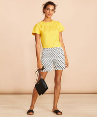 Brooks Brothers Women Pleated Poplin Blouse