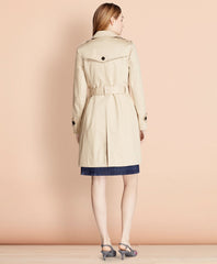 Brooks Brothers Women Cotton Twill Trench Coat