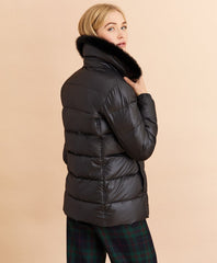 Brooks Brothers Women Faux-Fur-Trim Down Parka