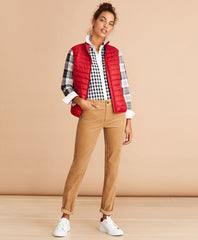 Brooks Brothers Women Logo-Graphic Puffer Vest
