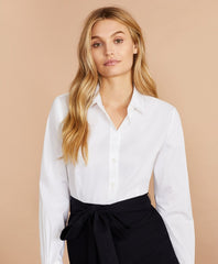 Brooks Brothers Women Mixed-Media Shirt Dress