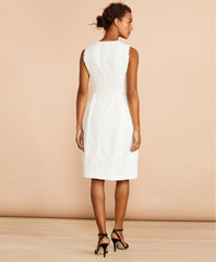 Brooks Brothers Women Fringe-Trimmed Boucle Dress