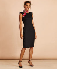 Brooks Brothers Women Linen-Blend Twill Sheath Dress