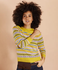 Brooks Brothers Women Merino Wool Fair Isle Sweater