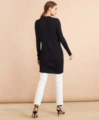 Brooks Brothers Women Rib-Knit Cotton Boyfriend Cardigan