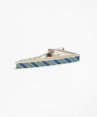 Brooks Brothers Men Stripe Enamel Tie Bar