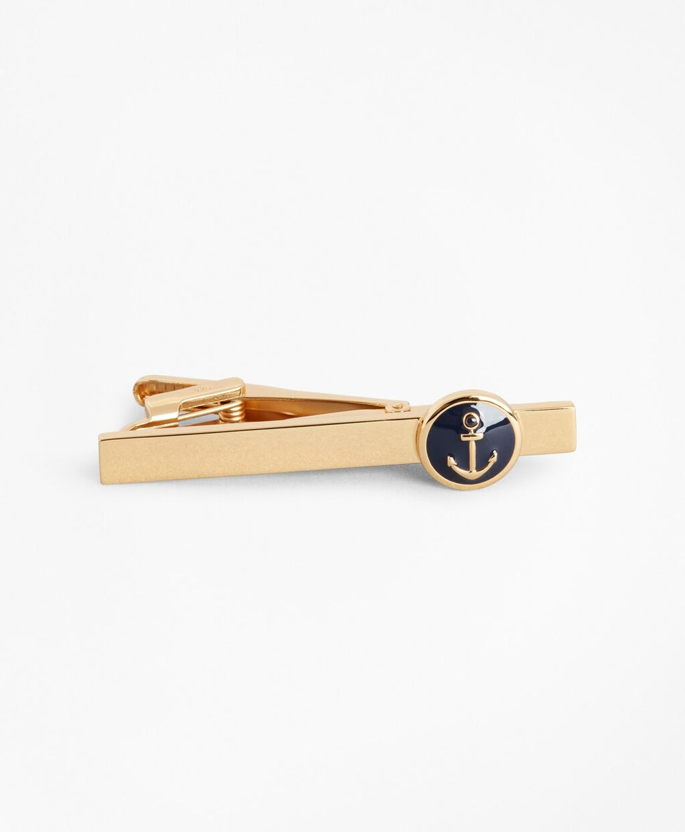 Brooks Brothers Men Anchor Medallion Tie Bar