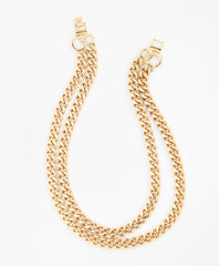 Brooks Brothers Women Gold-Plated Two-Strand Curb Chain Necklace