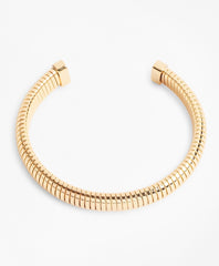 Brooks Brothers Women Gold-Plated Omega Chain Cuff Bracelet