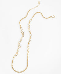 Brooks Brothers Women Gold-Plated Link and Rope Chain Necklace