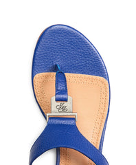 Brooks Brothers Women Tumbled Calfskin Thong Sandals
