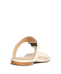 Brooks Brothers Women Tumbled Calfskin Thong Sandals