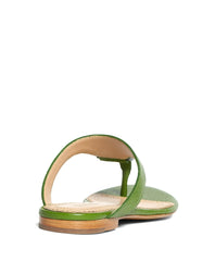 Brooks Brothers Women Tumbled Calfskin Thong Sandals