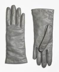 Brooks Brothers Women Cashmere Lined Leather Gloves