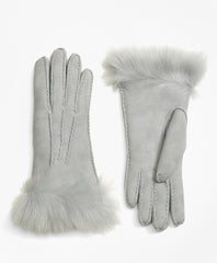 Brooks Brothers Women Shearling Gloves