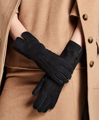 Brooks Brothers Women Shearling Fur Gloves