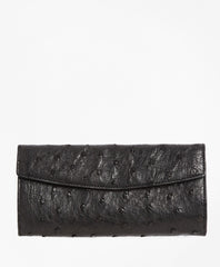 Brooks Brothers Women Ostrich Wallet