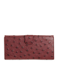 Brooks Brothers Women Ostrich Wallet
