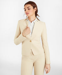 Brooks Brothers Women Double-Weave One-Button Jacket