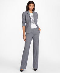 Brooks Brothers Women Houndstooth BrooksCool® Merino Wool Jacket