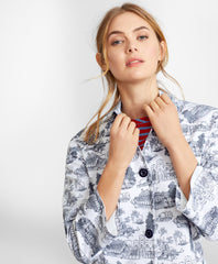 Brooks Brothers Women Toile Canvas Jacket