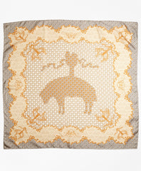 Brooks Brothers Women Limited Edition 200th Anniversary Silk Square Scarf