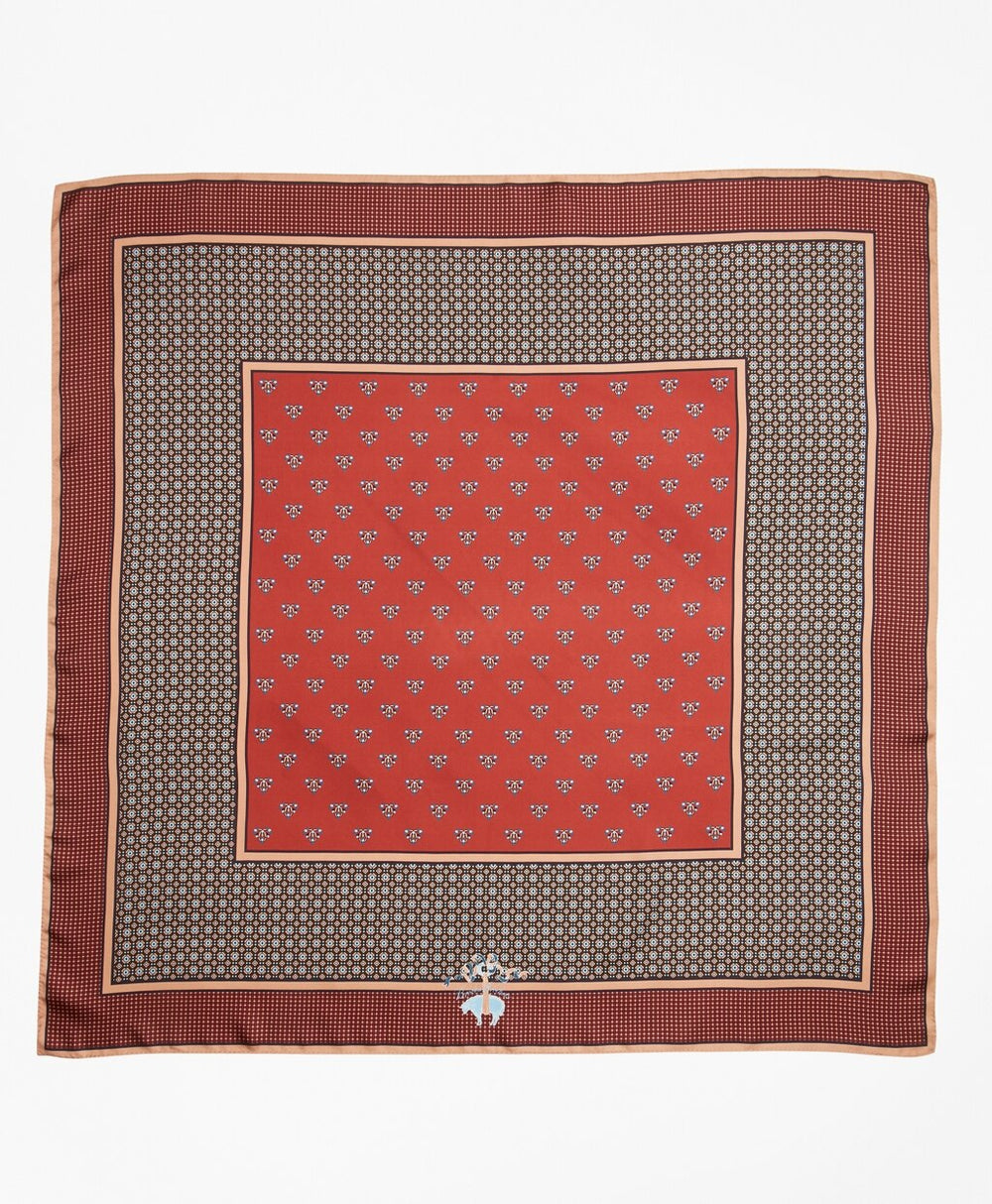 Brooks Brothers Women Foulard Silk Square Scarf