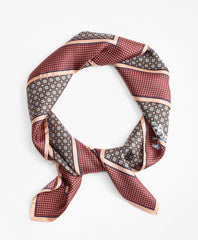 Brooks Brothers Women Foulard Silk Square Scarf