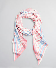 Brooks Brothers Women Polka-Dot-Print Silk Diamond Scarf