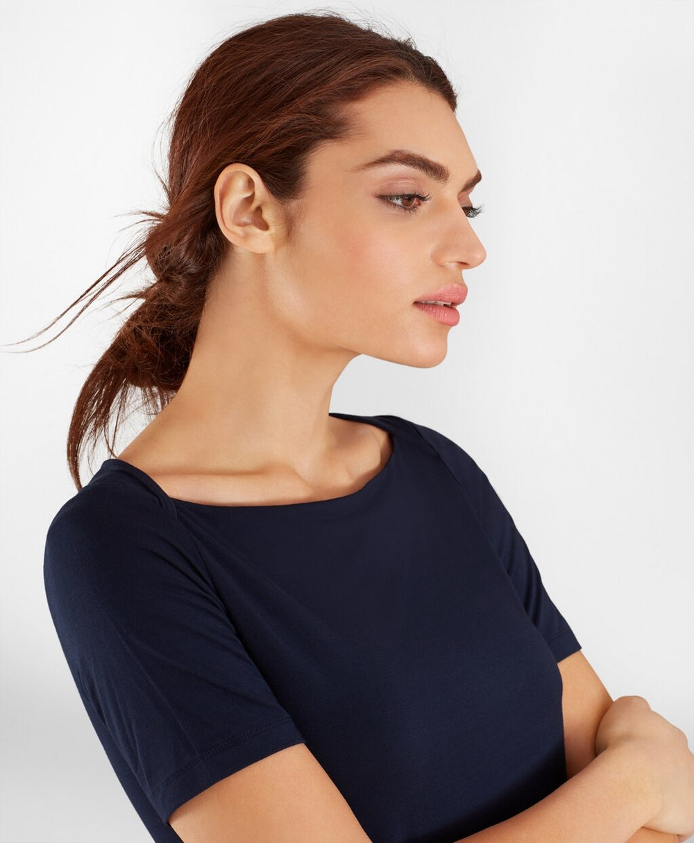 Brooks Brothers Women Bateau-Neck Jersey Top