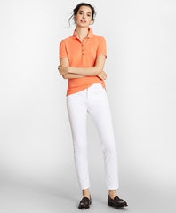 Brooks Brothers Women Stretch Supima® Cotton Pique Polo Shirt
