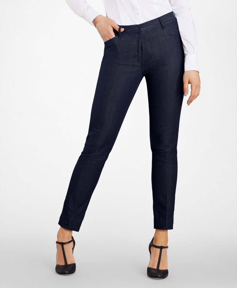 Brooks Brothers Women Slim-Fit Denim Pants