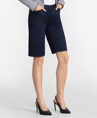Brooks Brothers Women Stretch Cotton Twill Bermuda Shorts