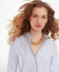 Brooks Brothers Women Classic-Fit Supima® Cotton Oxford Stripe Button-Down Shirt