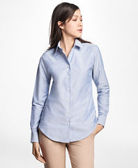 Brooks Brothers Women Classic-Fit Supima® Cotton Oxford Forward-Point Shirt