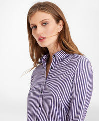 Brooks Brothers Women Non-Iron Striped Supima® Cotton Fitted Shirt