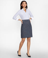 Brooks Brothers Women Non-Iron Striped Supima® Cotton Poplin Contrast-Collar Fitted Shirt