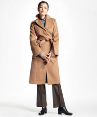 Brooks Brothers Women Loro Piana® Single-Breasted Camel Hair Coat