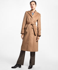Brooks Brothers Women Loro Piana® Single-Breasted Camel Hair Coat