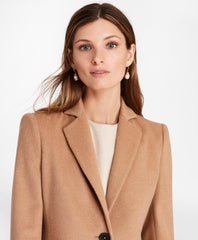 Brooks Brothers Women Camel Hair Car Coat