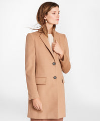 Brooks Brothers Women Camel Hair Car Coat