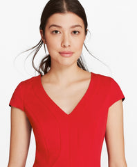 Brooks Brothers Women Stretch-Wool Twill Sheath Dress