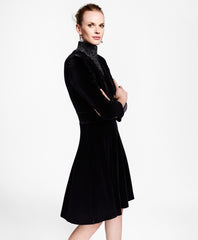 Brooks Brothers Women Velvet Faux Wrap Dress