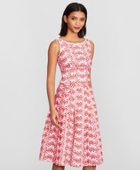Brooks Brothers Women Floral-Embroidered Dress