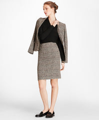 Brooks Brothers Women Silk-Cashmere Shawl-Collar Sweater